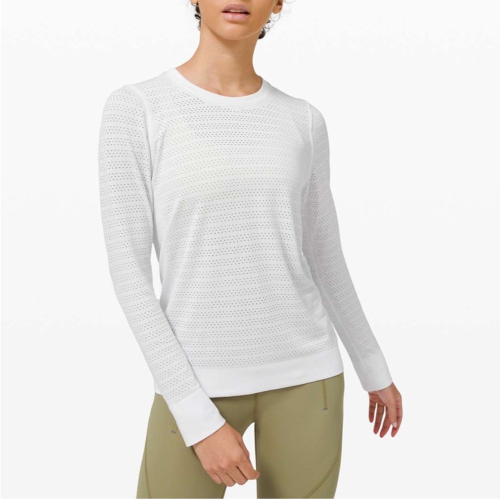 lululemon swiftly breathe breeze long sleeve - size 8
